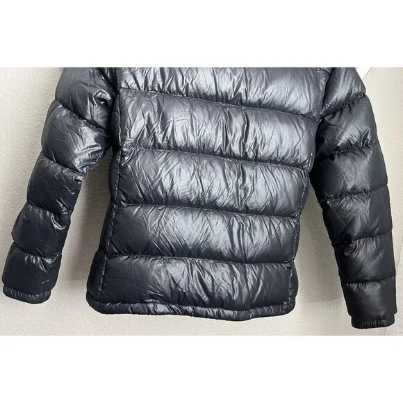 Lands' End Women's M 10/12 Down Puffer Jacket - Black - Picture 7 of 7